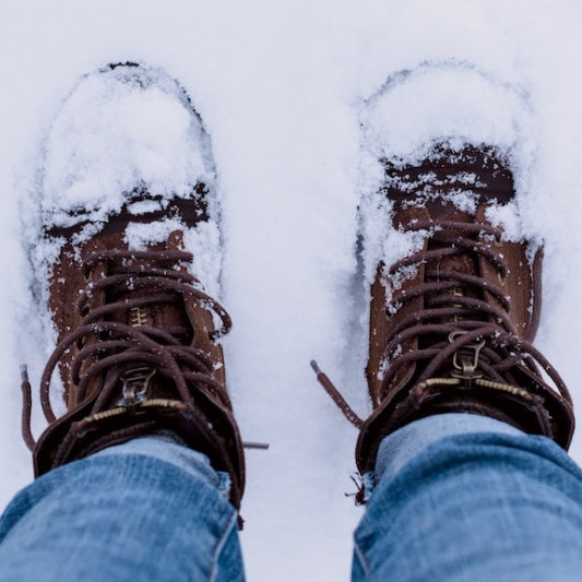 Boots in snow Boots in snow