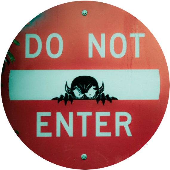 Do not enter sign