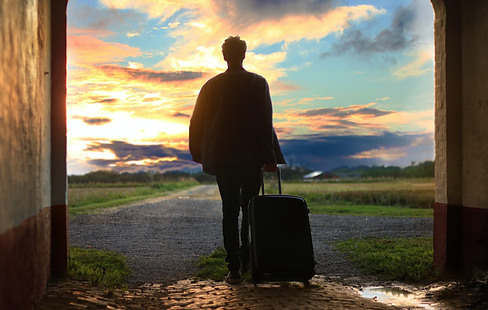 traveler thinking