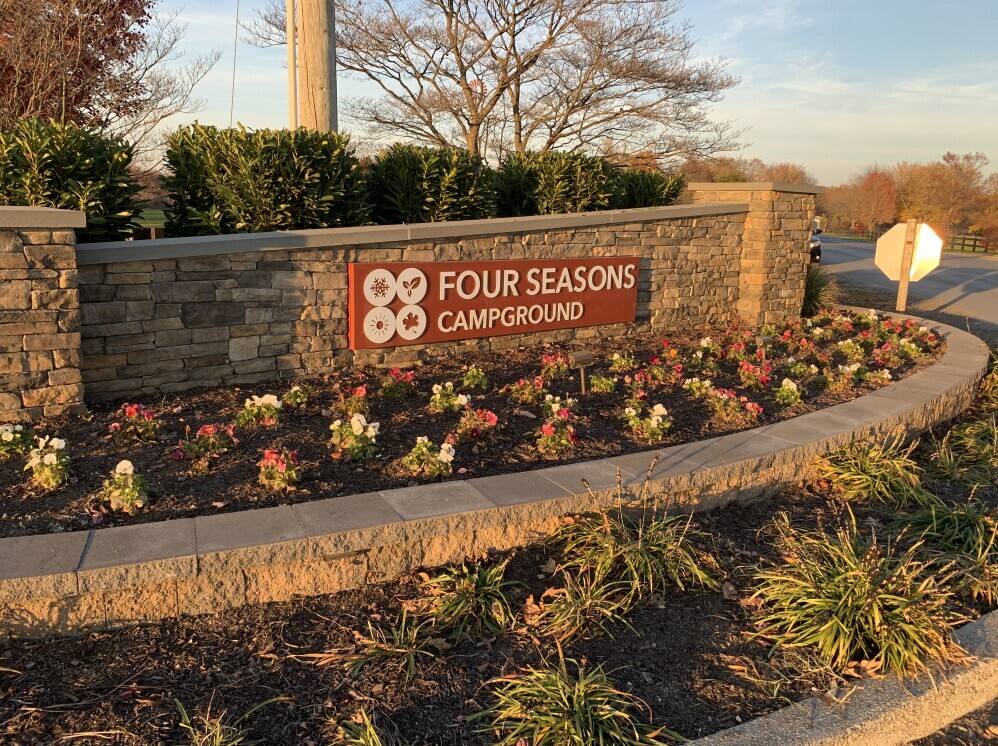 Four Seasons Campground Entrance Sign